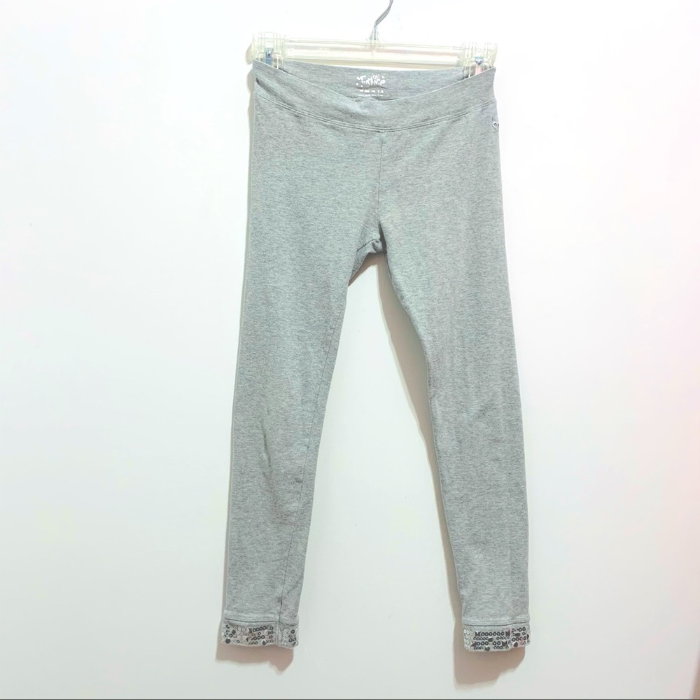 Justice Girl’s Gray Sequin Leggings